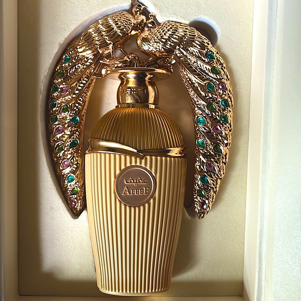 Lattafa Afeef Unisex Eau de Parfum Spray 3.4oz ~100ml w Peacock Design 💙